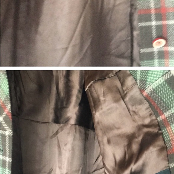 Granny’s Plaid wool coat - Picture 5 of 9